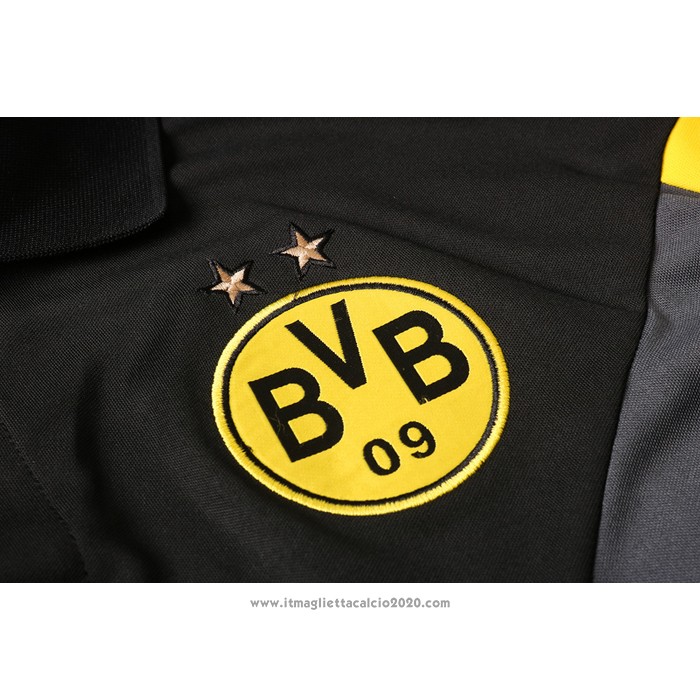 Maglia Polo Borussia Dortmund 2020 2021 Grigio